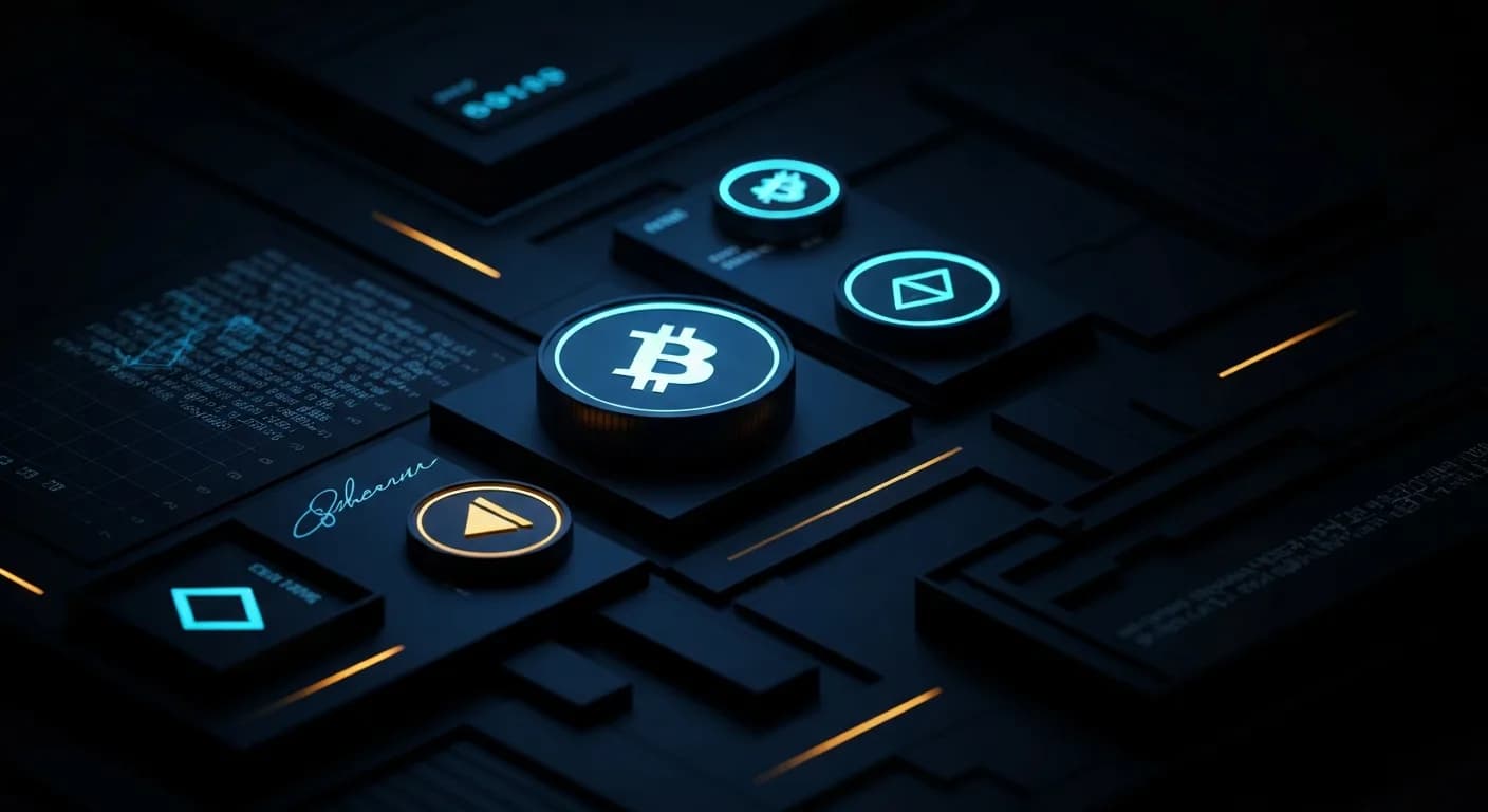 AI-generated editorial illustration for Bitcoin ETFs on track for the smallest monthly inflows ever