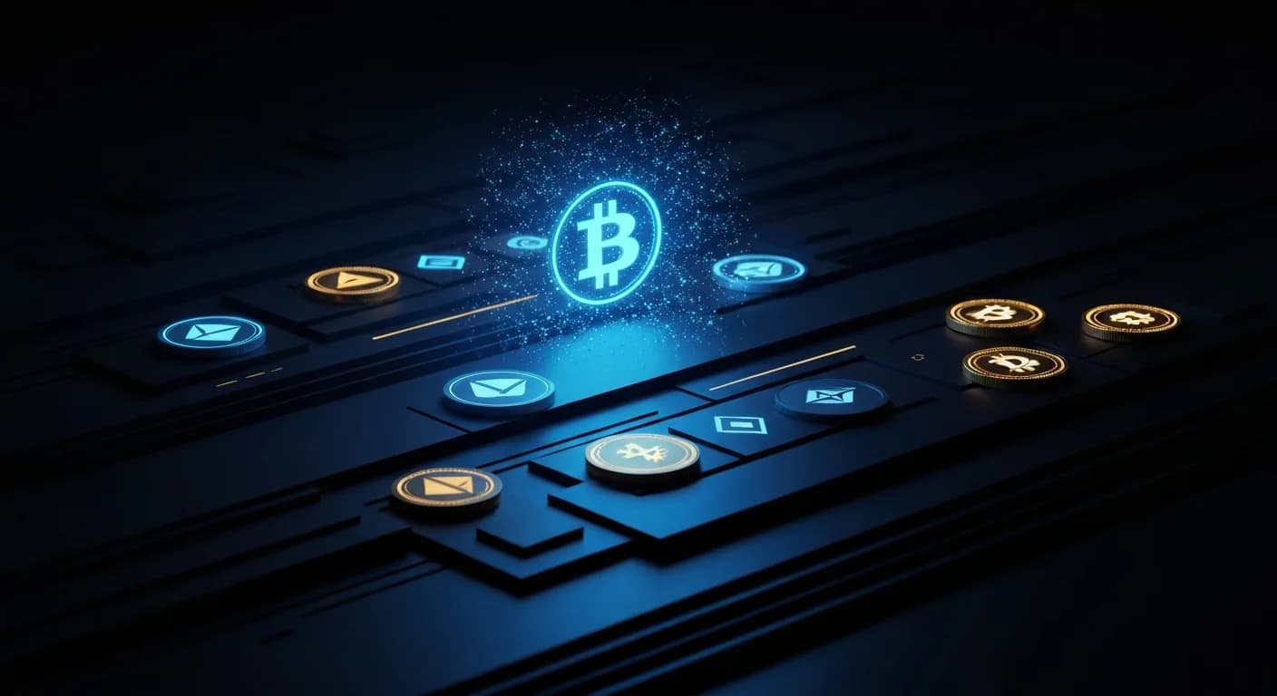 AI-generated editorial illustration for Bitcoin’s volatility has nearly disappeared. The risk hasn’t.
