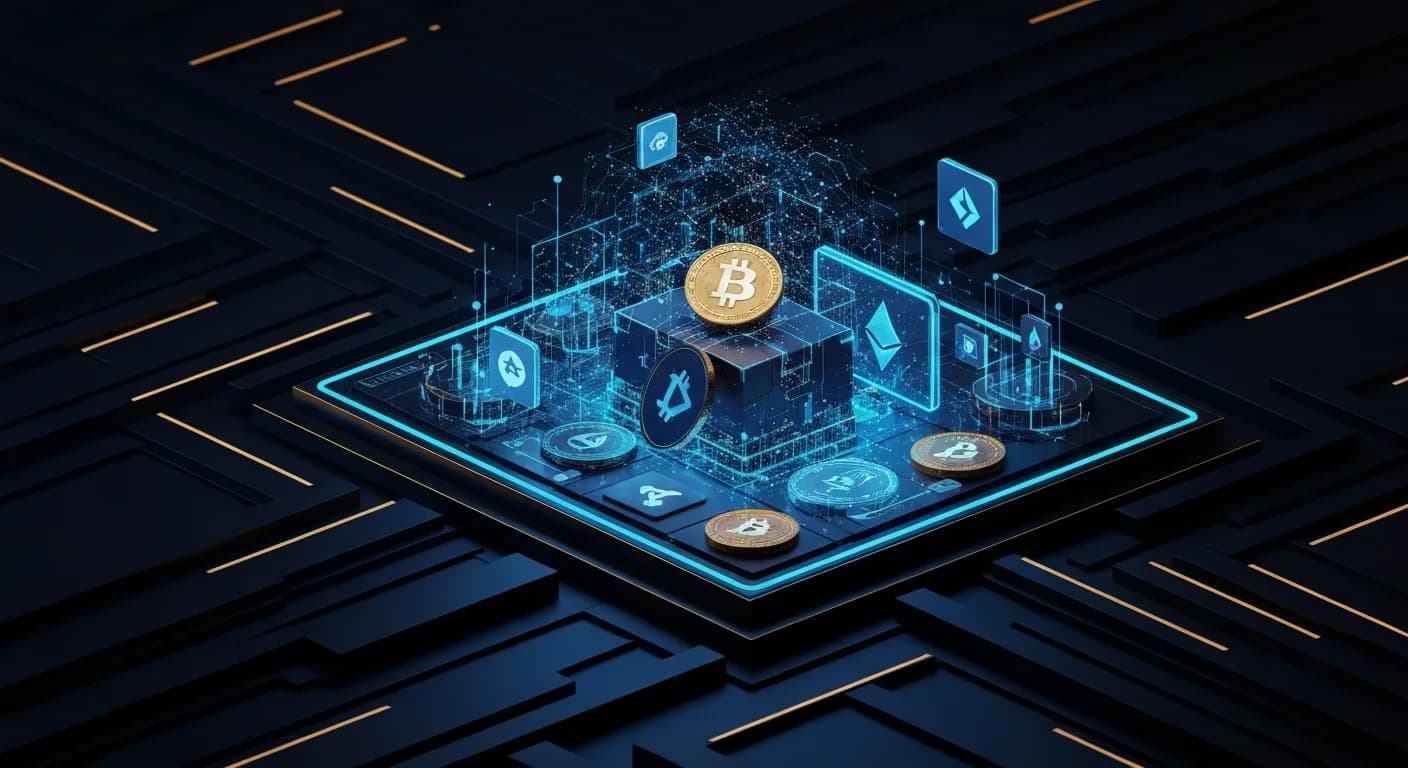 AI-generated editorial illustration for BNY to add crypto staking to digital asset custody platform