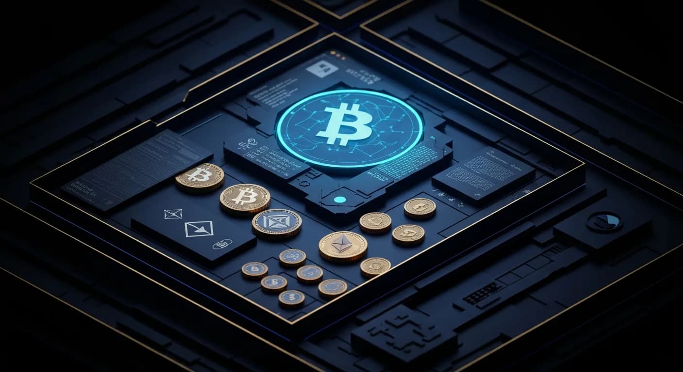 AI-generated editorial illustration for Coinbase CEO touts agentic finance as Base tops 100M AI payments