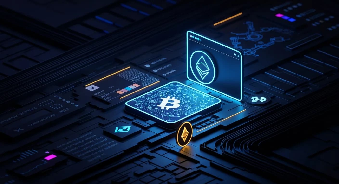 AI-generated editorial illustration for Crypto for Advisors: The crypto advice gap