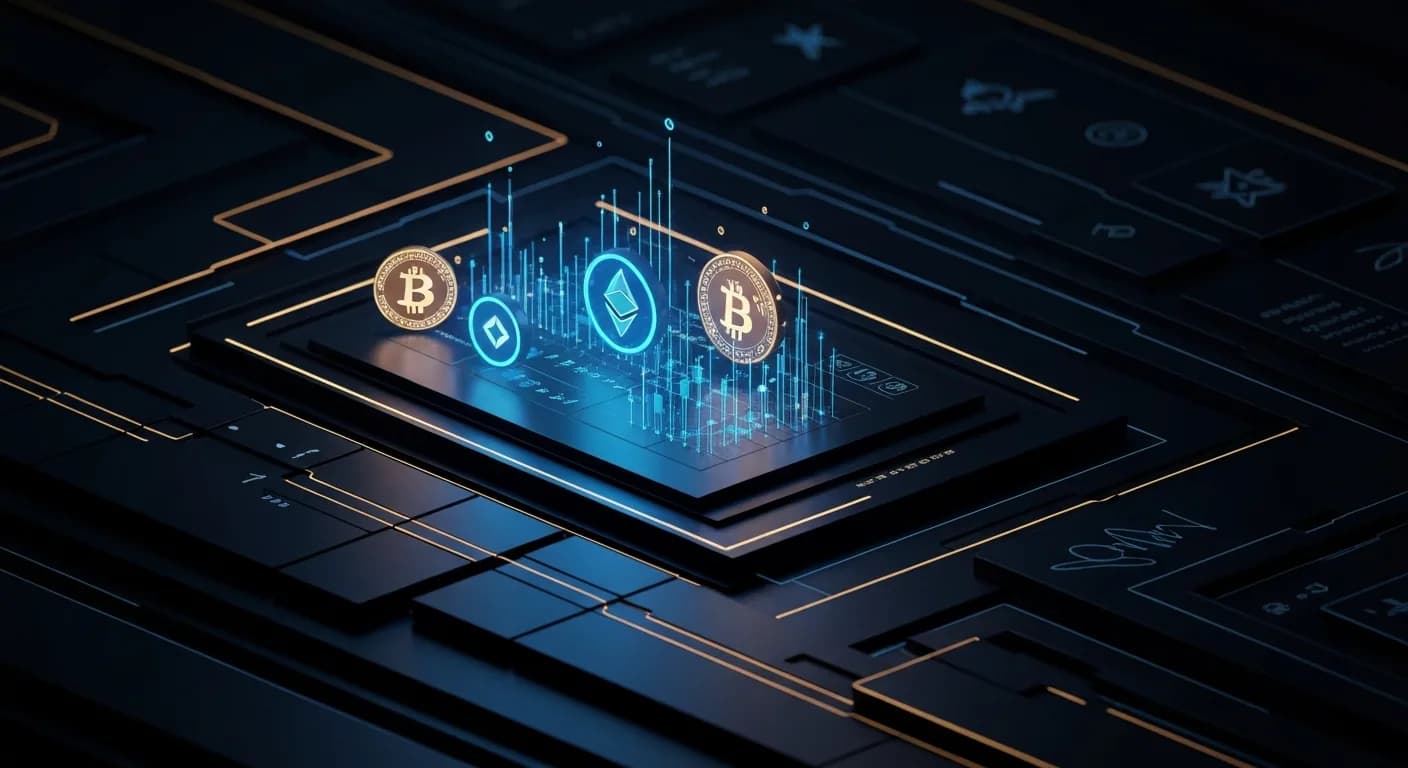 AI-generated editorial illustration for Crypto market maker Wintermute launches US broker-dealer
