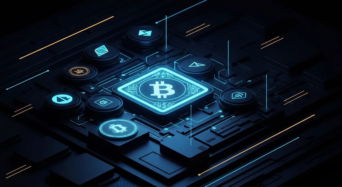 AI-generated editorial illustration for US state banking groups plan nationwide blockchain network for 2027