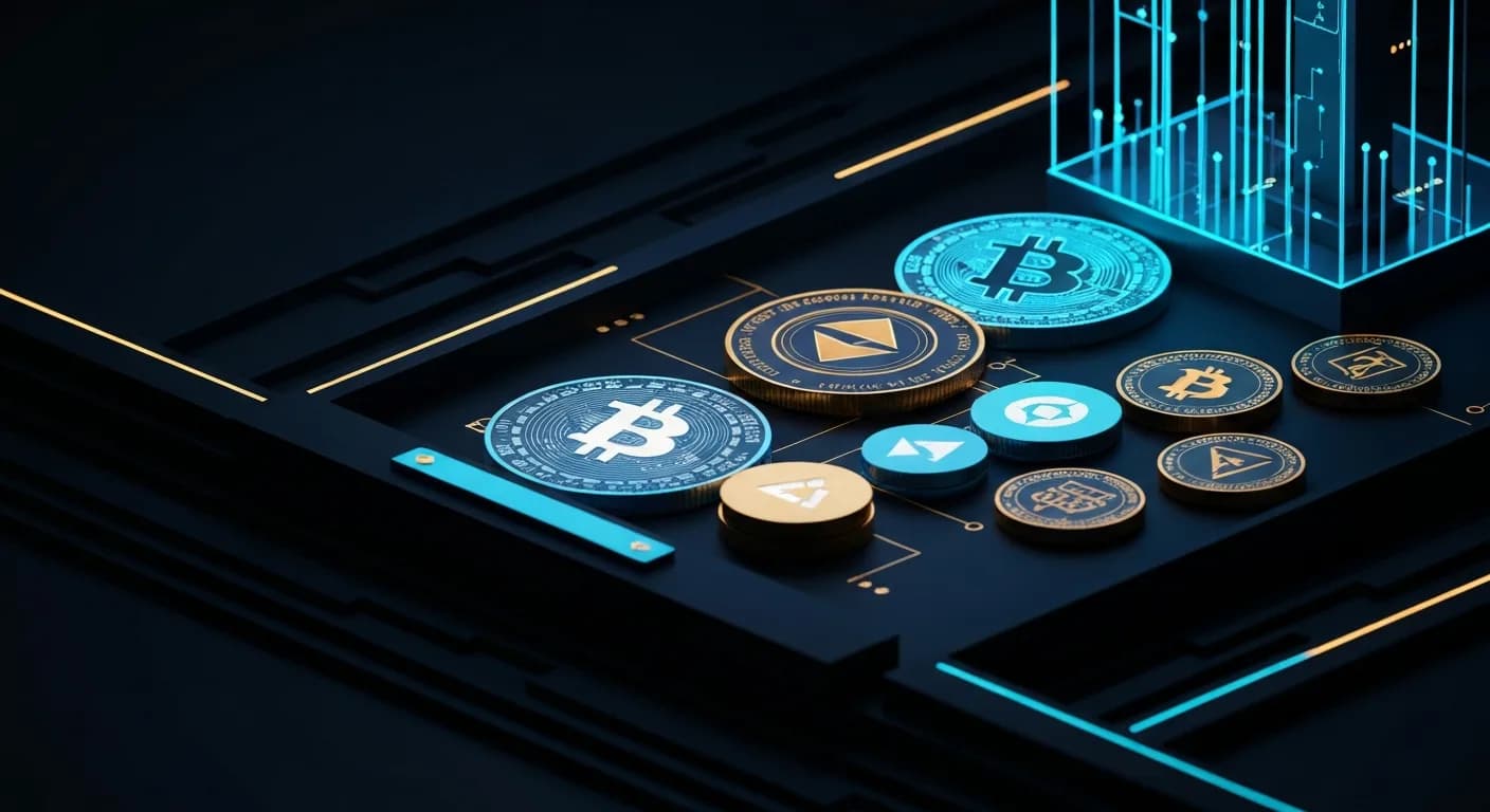AI-generated editorial illustration for Institutional crypto trading platform LMAX is exploring sale, IPO