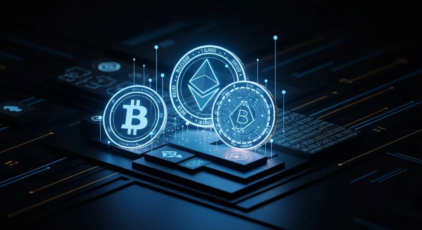 AI-generated editorial illustration for UK government reports 240 crypto millionaires in 2025