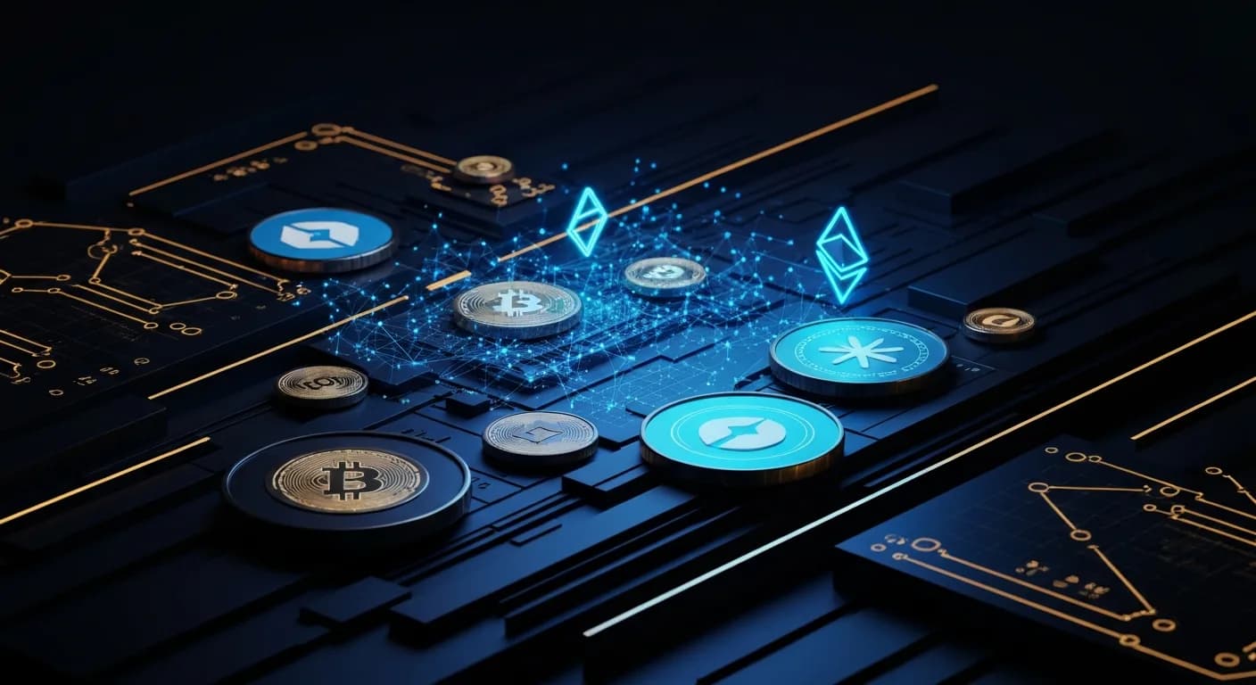 AI-generated editorial illustration for Russia cracks down on 9 crypto exchanges in Moscow City
