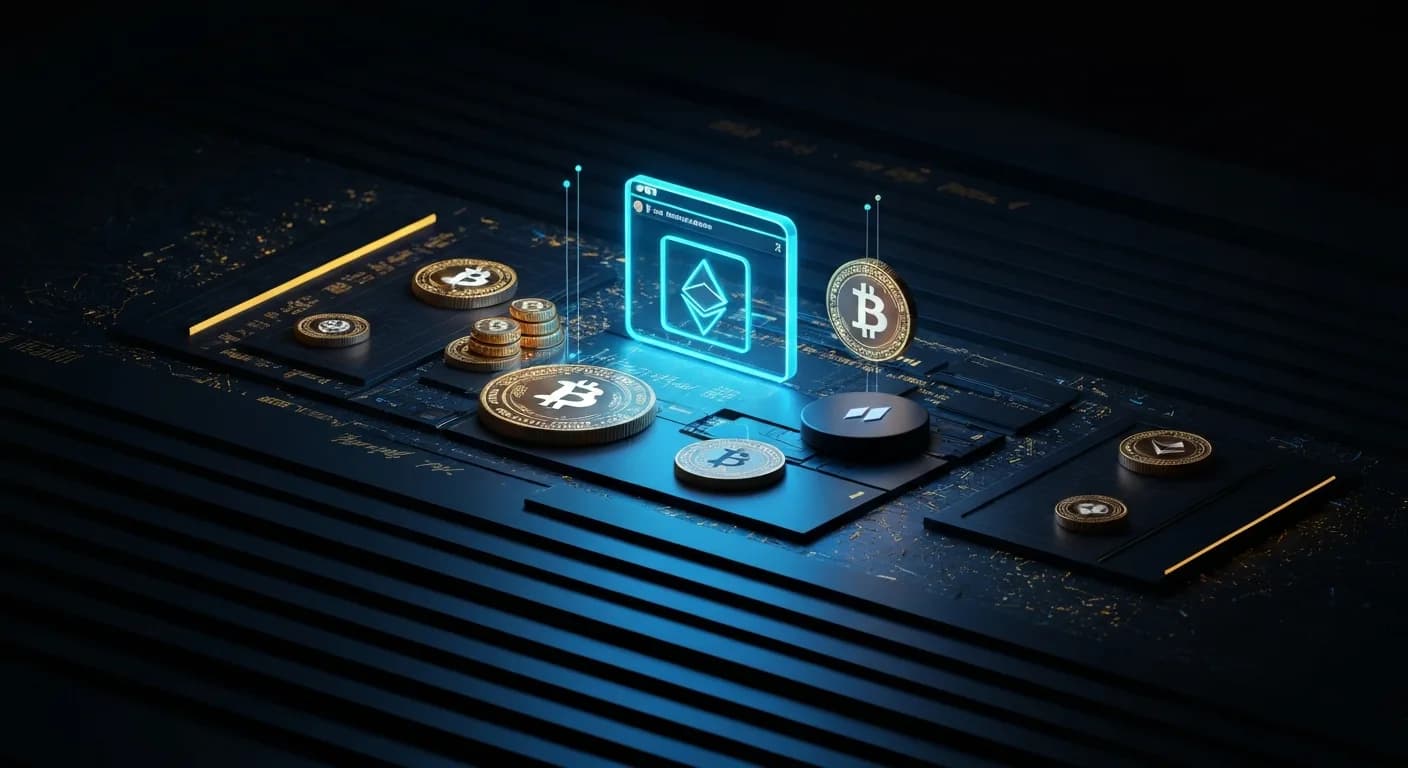 AI-generated editorial illustration for Russia proposes exchange trading of Bitcoin, Ether and Tether’s USDT