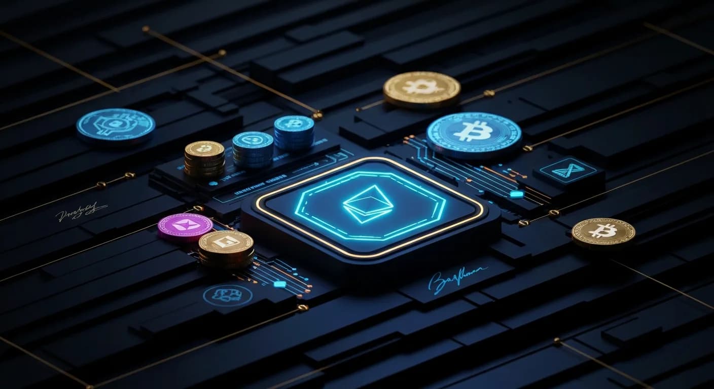 AI-generated editorial illustration for Senate won't vote on crypto Clarity Act before its summer break