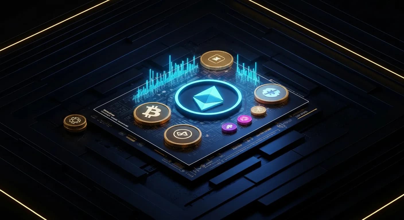 AI-generated editorial illustration for TRON USDT supply hits $87.9B as transfers reach $2.1T in Q2: Messari