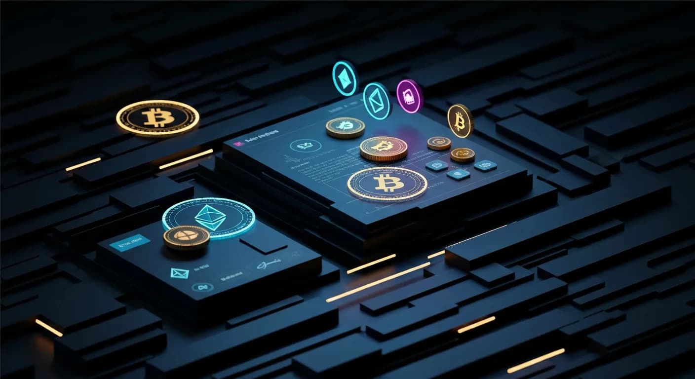 AI-generated editorial illustration for U.S. widens Iran crypto crackdown with sanctions on two exchanges