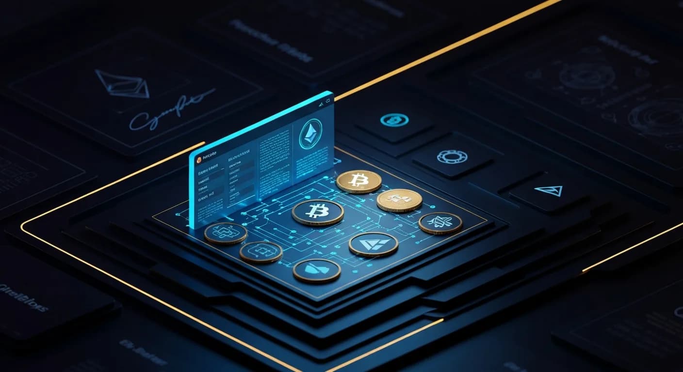 AI-generated editorial illustration for USDC issuer Circle to acquire nearly 1,000 IBM blockchain patents