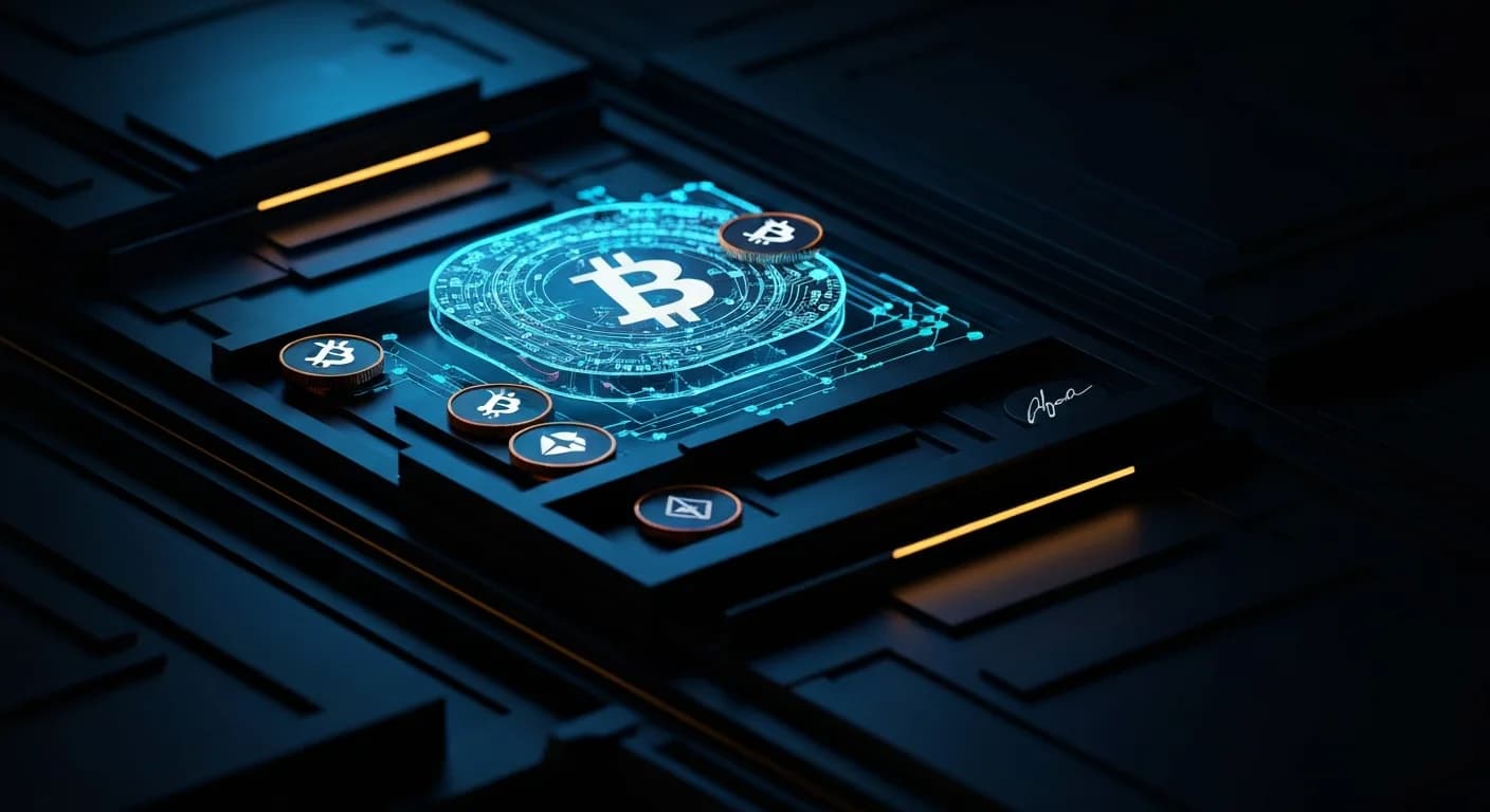 AI-generated editorial illustration for Visa outlines stablecoin strategy during Q3 earnings call