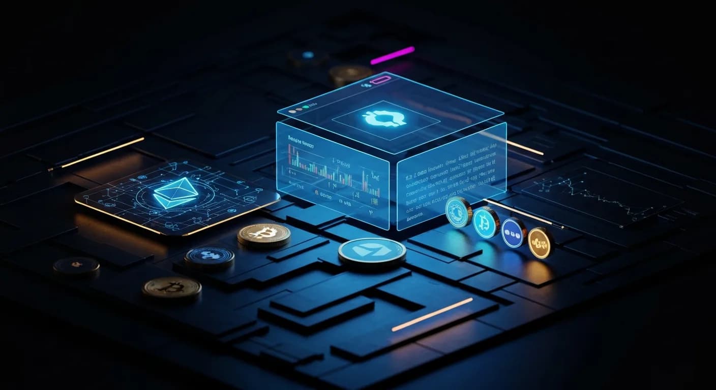 AI-generated editorial illustration for AI agent token once worth $2.4 billion ends with founder calling it dead