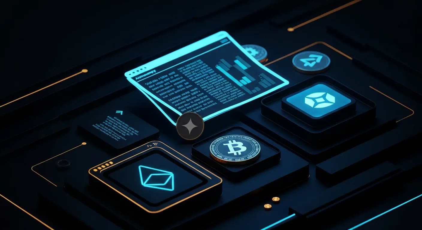 AI-generated editorial illustration for As Clarity Act teeters, mystery group hammers away at crypto in Washington ads