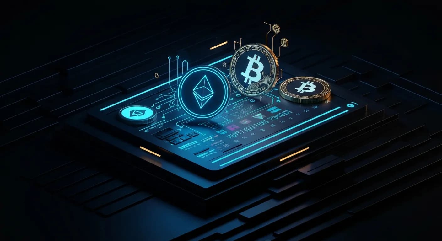 AI-generated editorial illustration for Bitcoin holds near $64,000 as U.S. inflation data looms, Harmony exploit rattles altcoins
