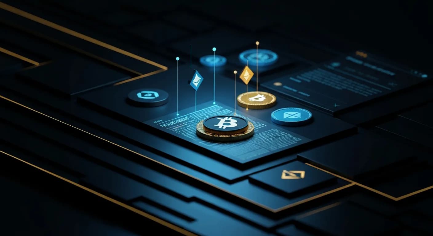 AI-generated editorial illustration for Bitcoin treasury companies sell up, repay debt, pivot to AI as share prices collapse
