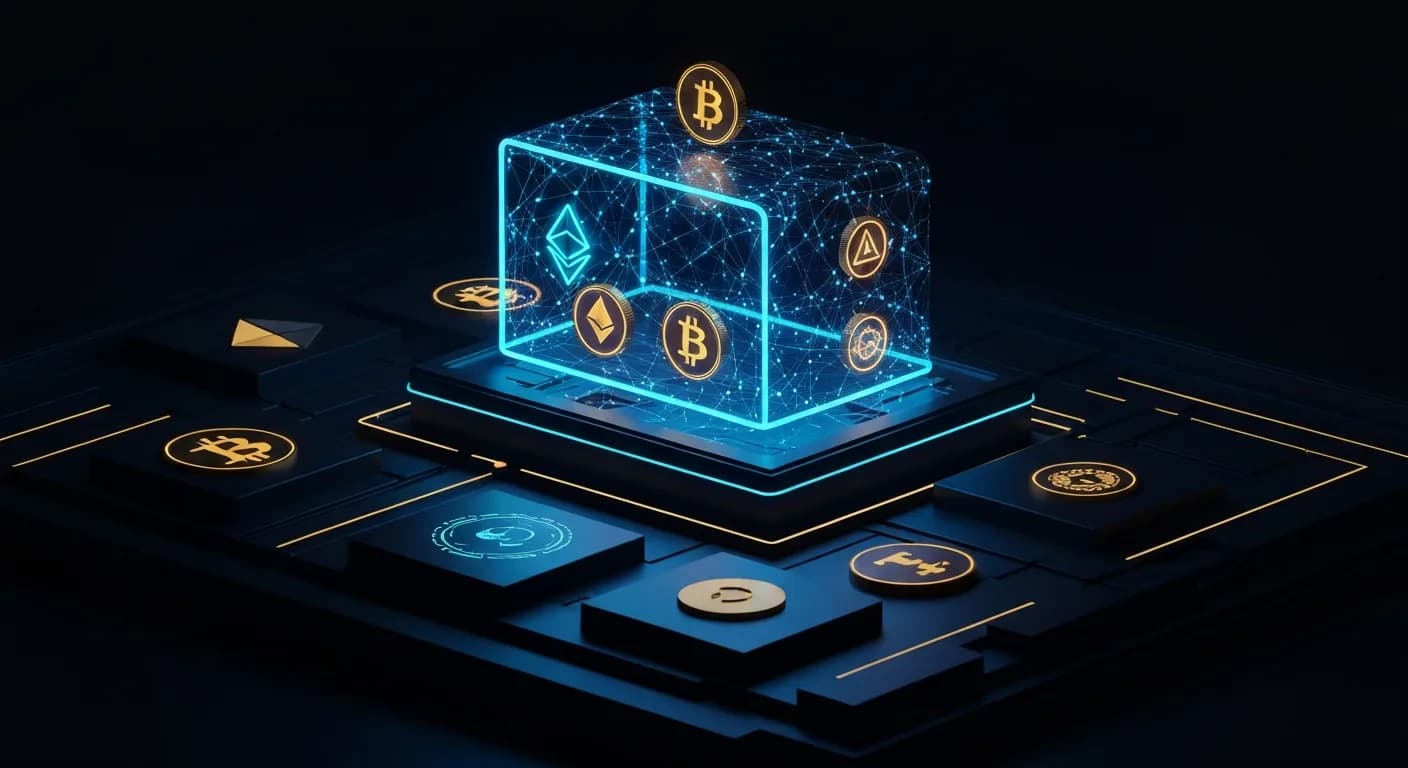 AI-generated editorial illustration for Blockchain.com wins Cayman custody license after MiCA and FCA approvals