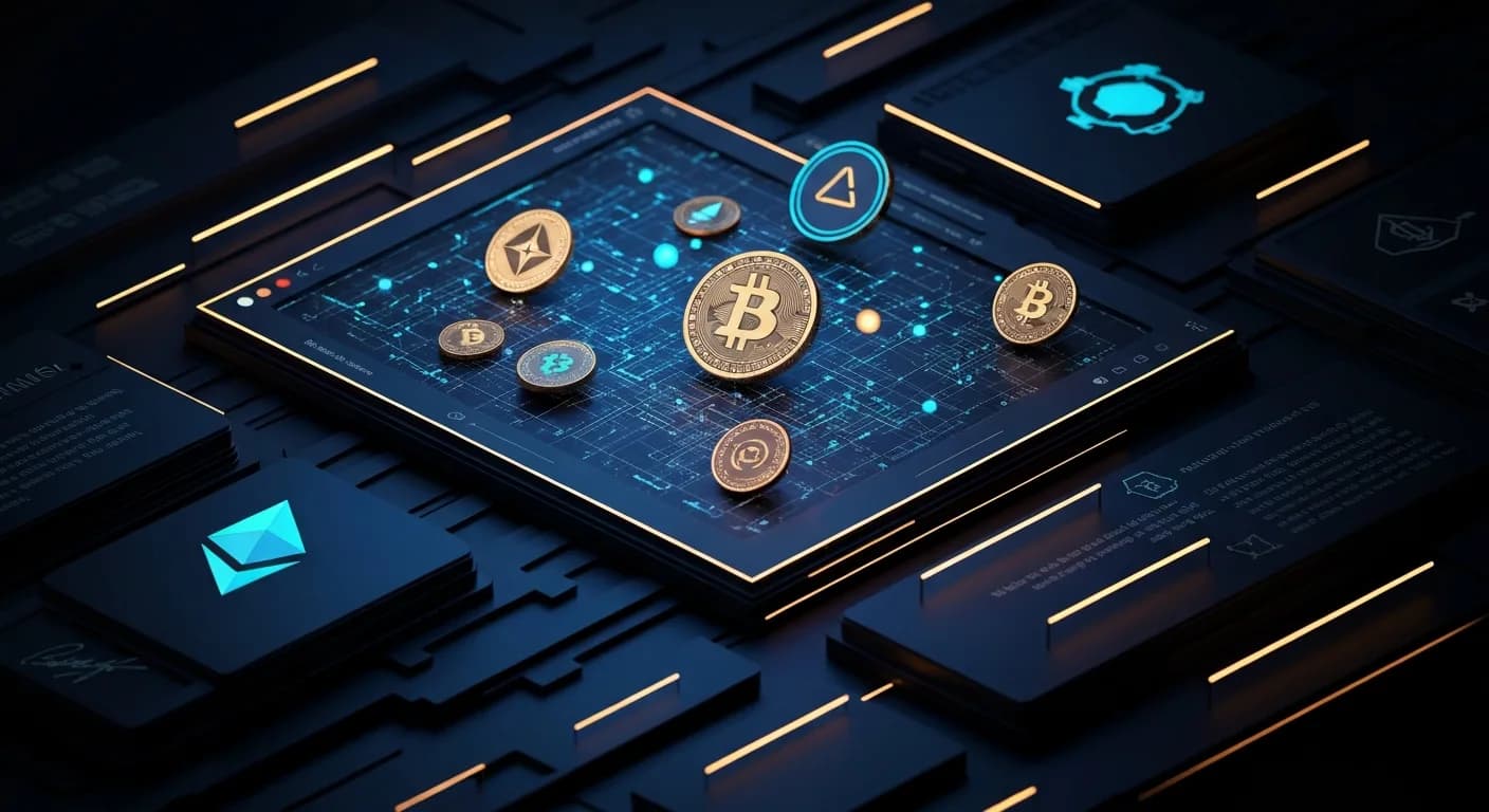 AI-generated editorial illustration for Bullish shares surge 14% as subscription revenue offsets digital asset slowdown
