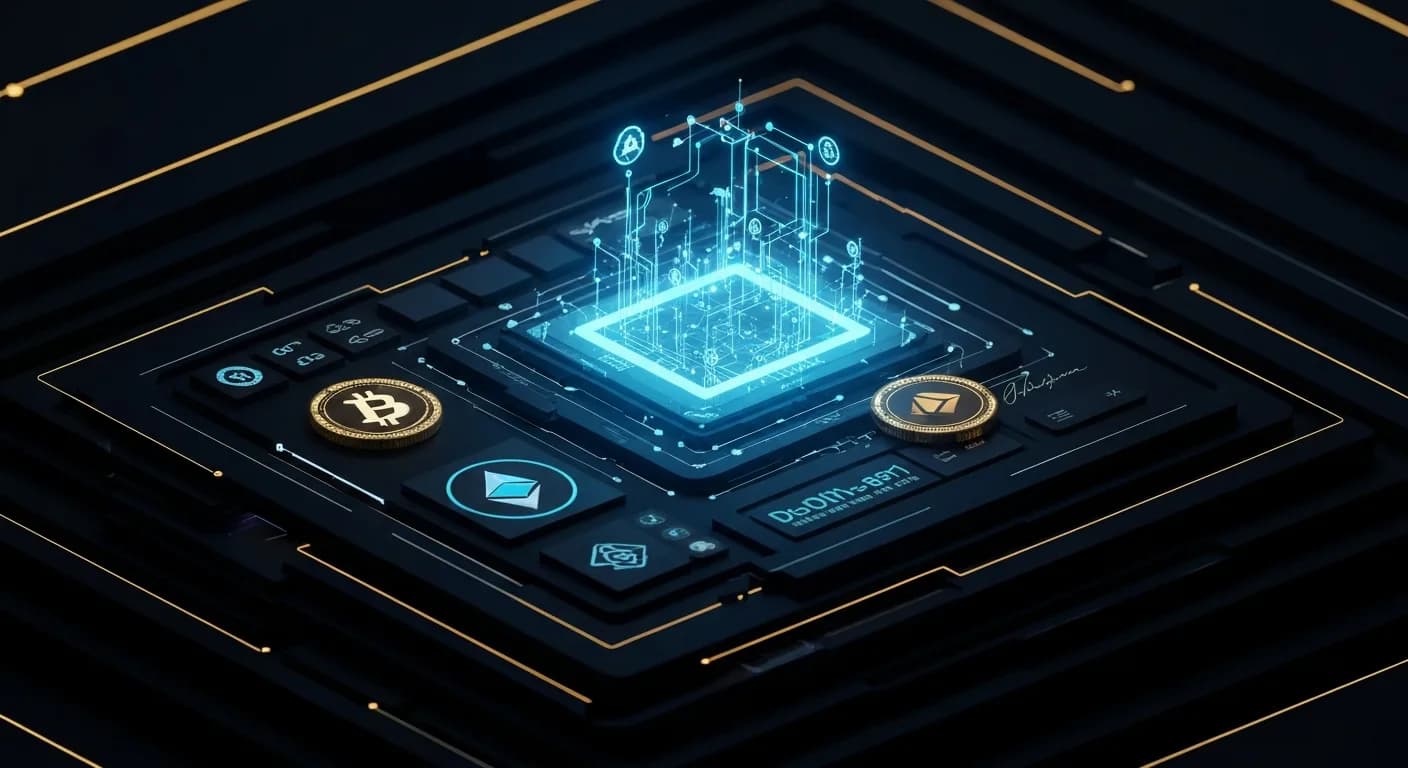 AI-generated editorial illustration for CLARITY Act failure could send crypto valuations lower: Bernstein