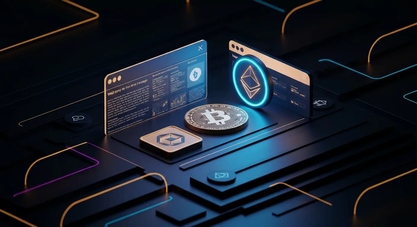 AI-generated editorial illustration for Coinbase hit by spot trading slump: Wall Street trims expectations ahead of earnings
