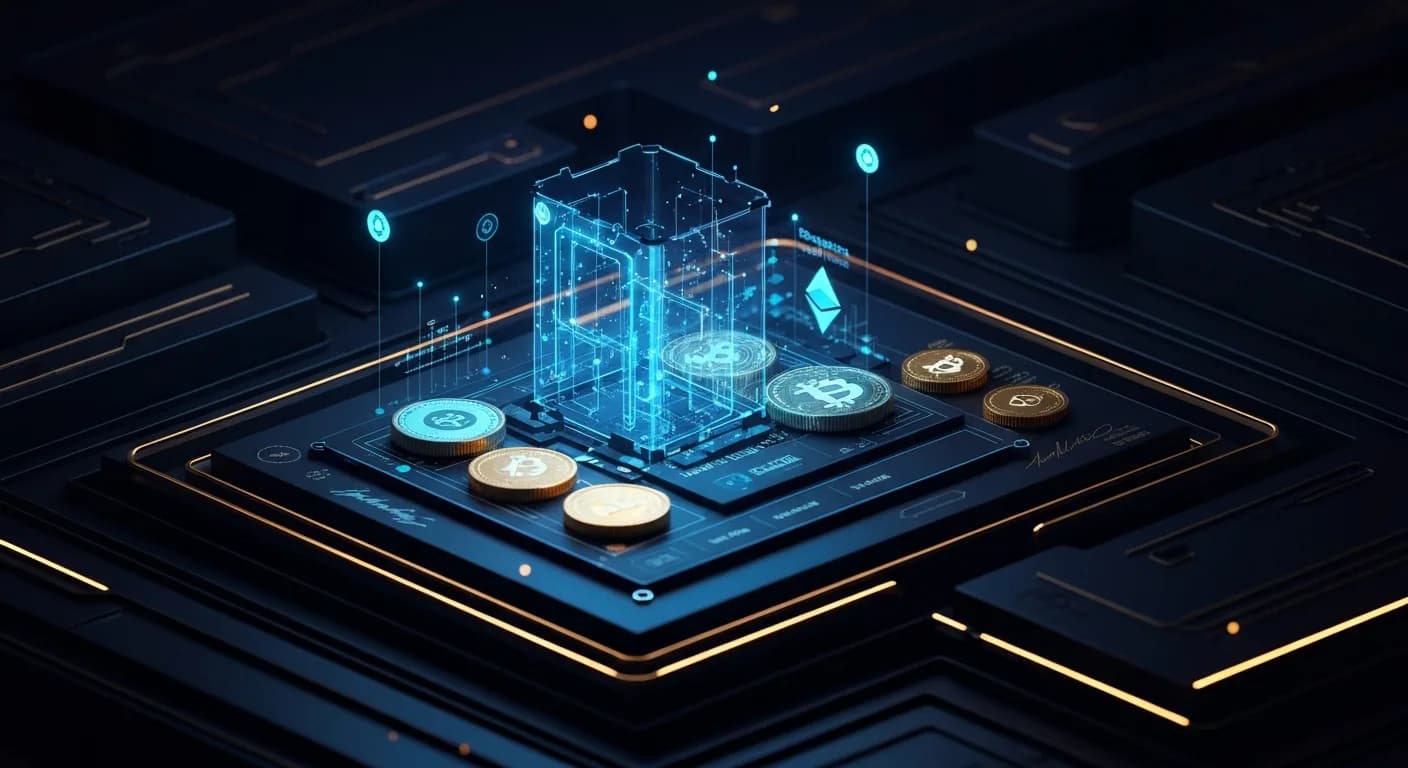 AI-generated editorial illustration for Coinbase's Jesse Pollak steps back from Base app leadership after admitting his crypto social strategy failed