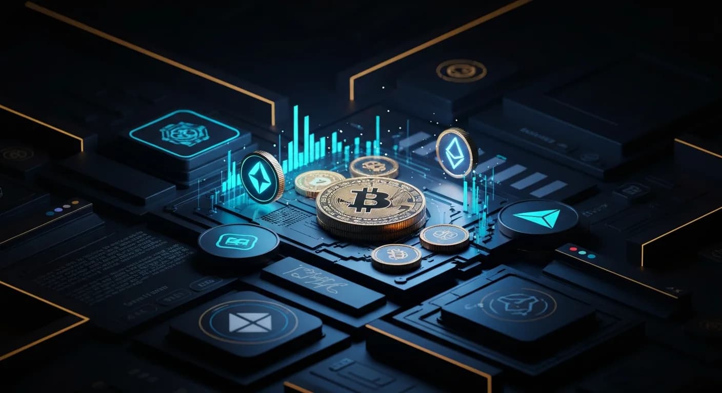AI-generated editorial illustration for Coinbase's weak quarter leaves Wall Street split on timing of a recovery