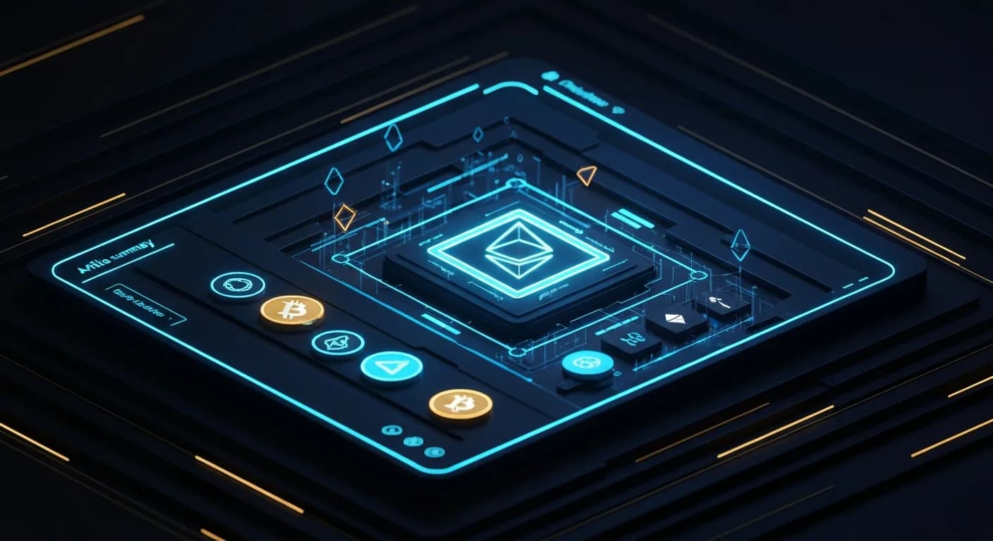 AI-generated editorial illustration for Coldcard hackers transfer 64 BTC and 200 ETH to cryptocurrency mixers