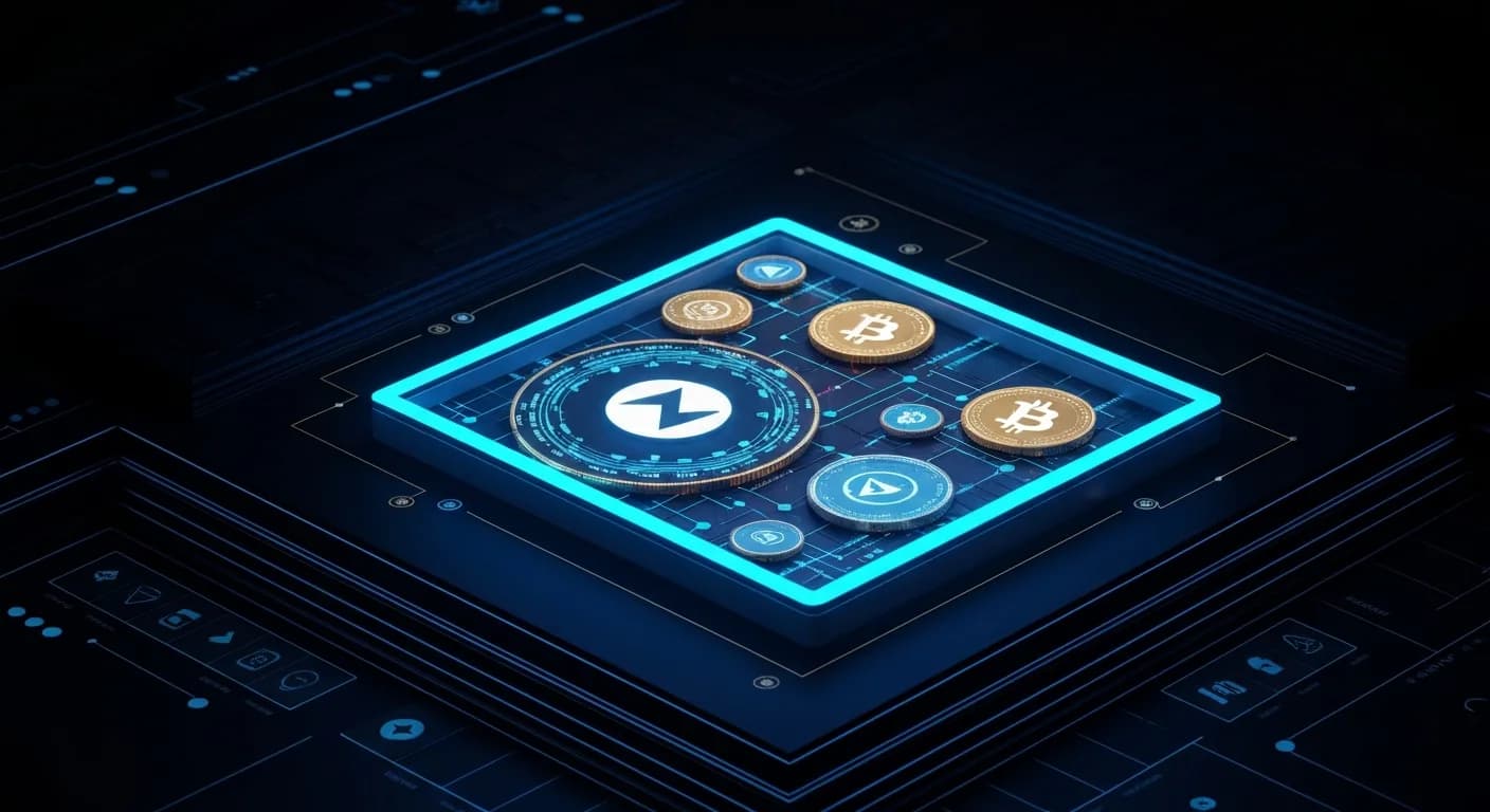 AI-generated editorial illustration for Crypto Biz: Crypto’s biggest business is starting to look a lot like banking