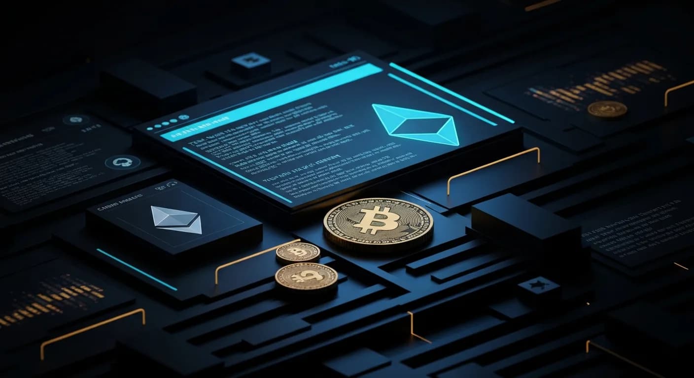 AI-generated editorial illustration for Crypto-friendly bank Erebor in talks to raise $1.5 billion at $9.5 billion valuation: FT