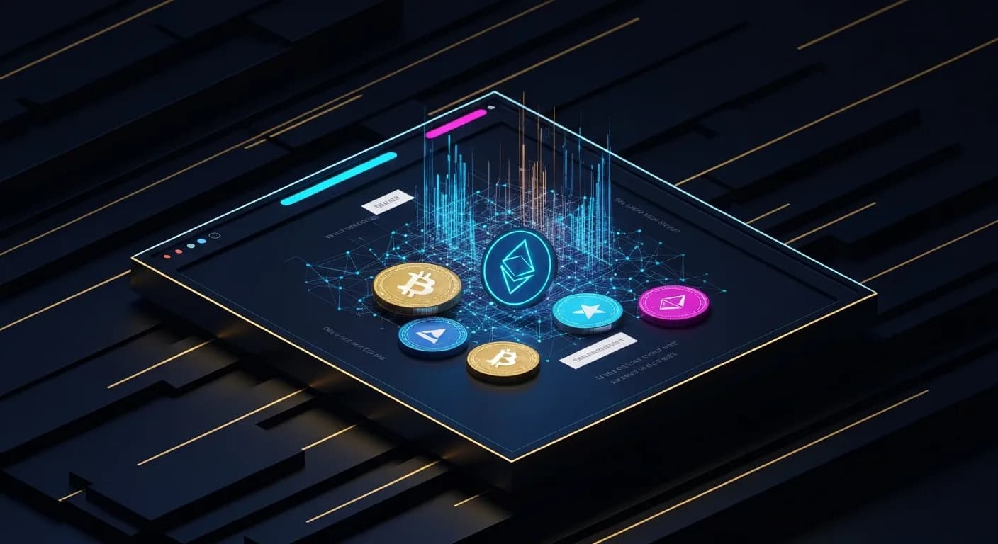 AI-generated editorial illustration for Dartmouth endowment’s crypto exposure drops by $2M amid falling prices