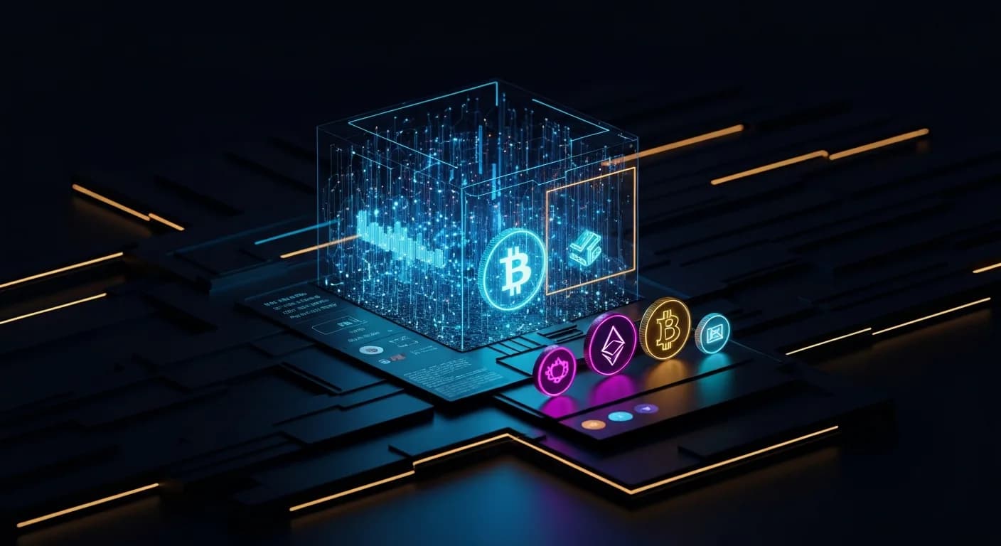 AI-generated editorial illustration for Dinari brings tokenized U.S. stocks to American investors as equity race heats up