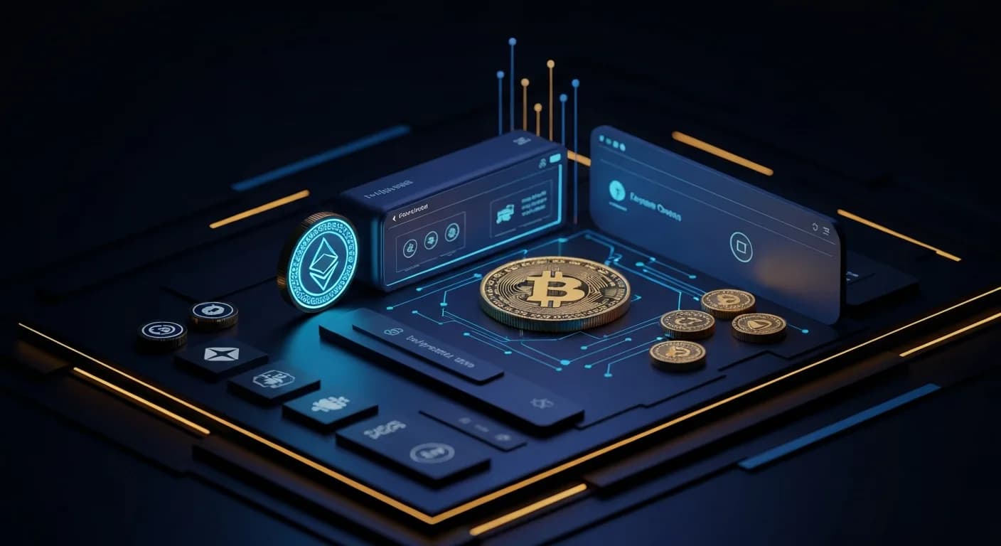 AI-generated editorial illustration for Electronic Transactions Association CEO Expecting More Partnerships with Bitcoin Startups