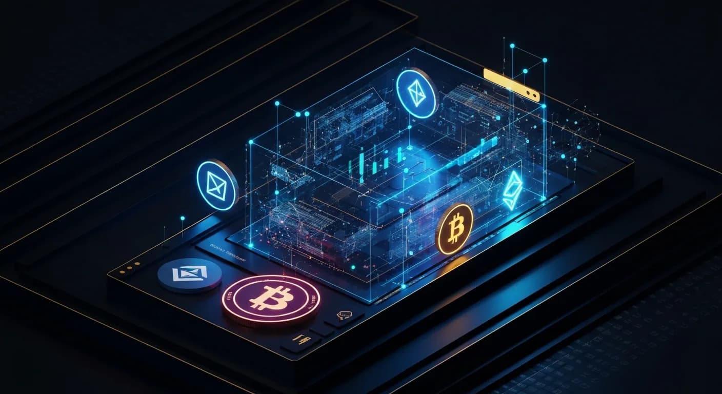 AI-generated editorial illustration for EU authorities include HTX exchange in Russian sanctionsThe exchange, already sanctioned by the UK, is now on a list of 18 entities “providing crypto-assets services or payment services“ in defiance of the EU’s measures against Russia.