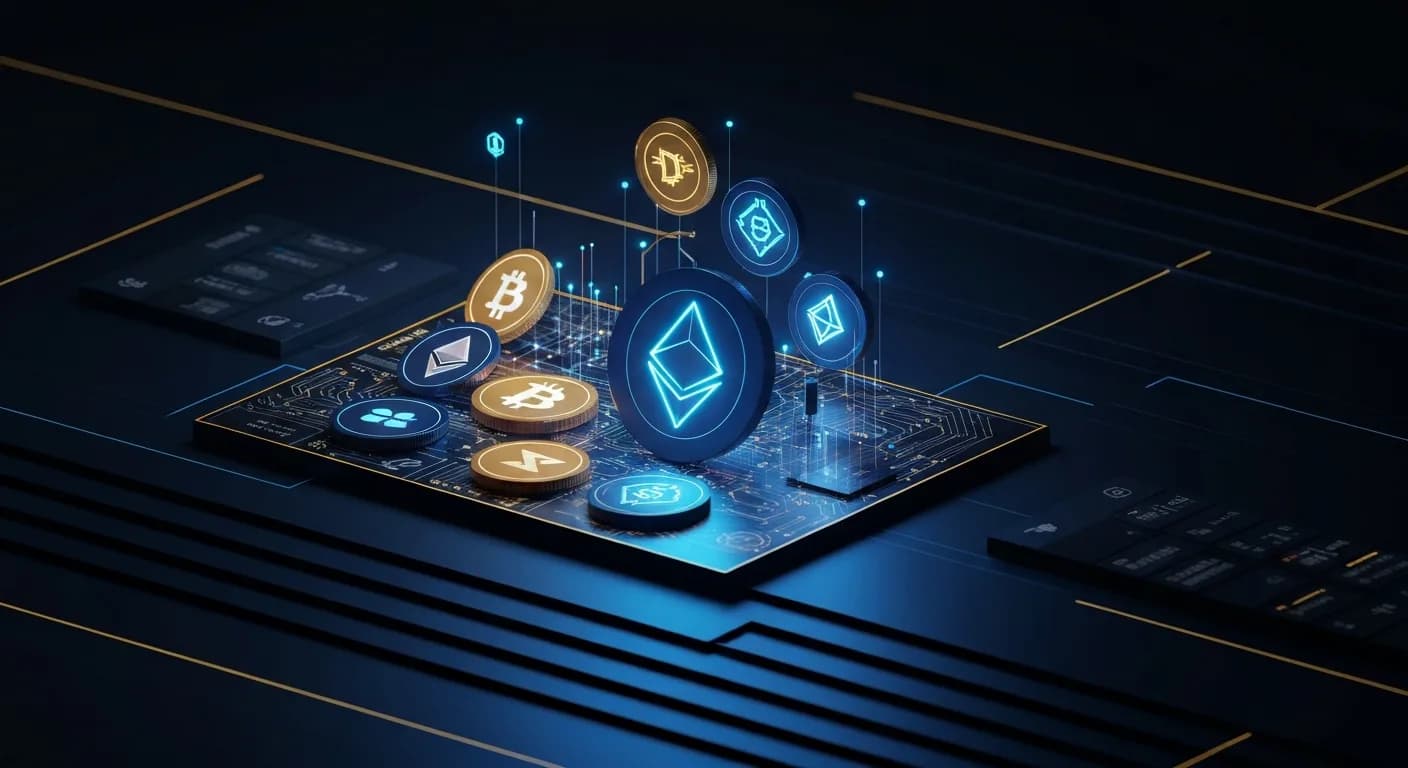 AI-generated editorial illustration for Galaxy reports $85M net loss amid Q2 crypto market slump