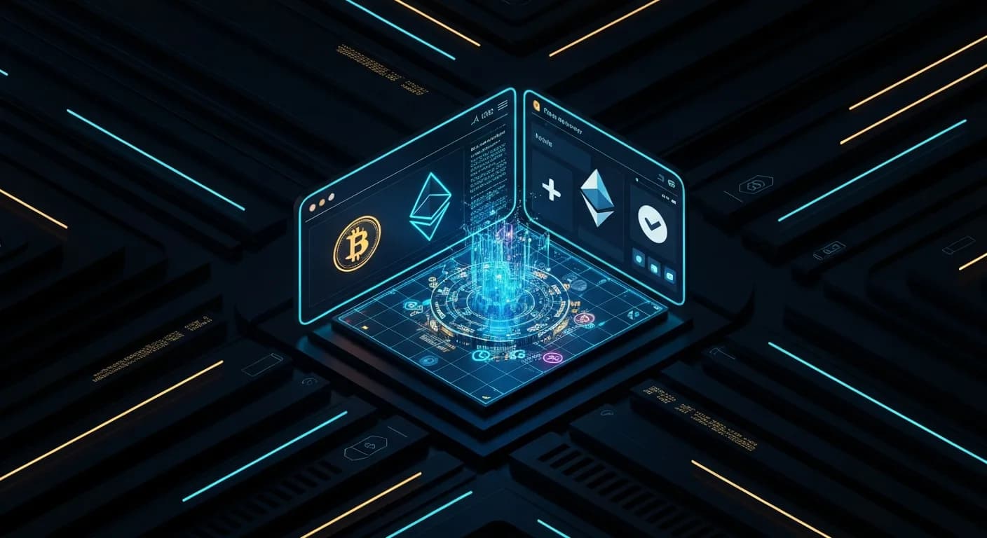 AI-generated editorial illustration for Goldman Sachs CEO backs Clarity Act despite banking industry's concerns over stablecoin rules