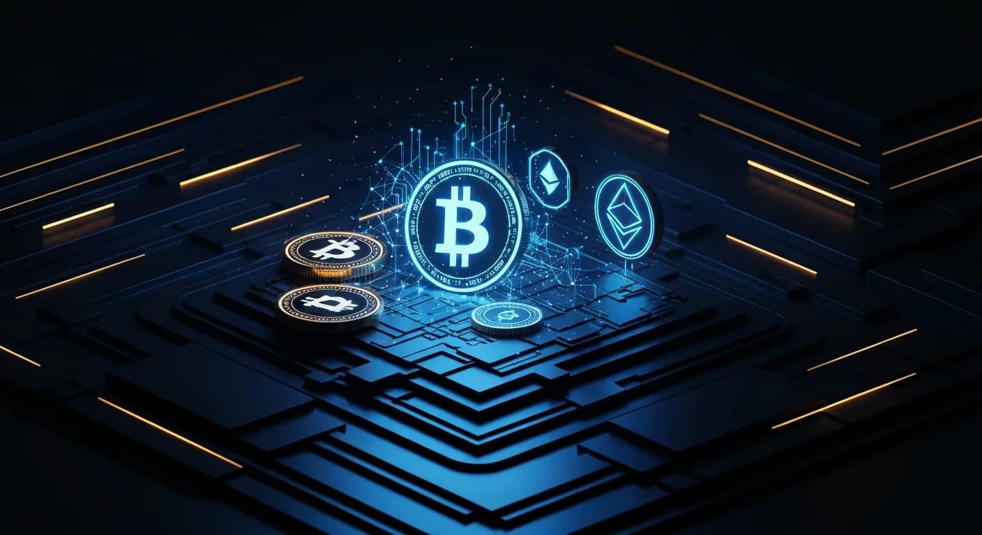 AI-generated editorial illustration for Ionic Digital jumps 26% in Nasdaq debut, giving Celsius Network claimholders an exit route