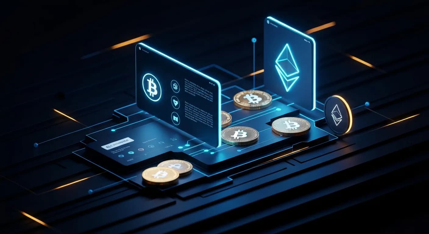 AI-generated editorial illustration for Italy’s biggest bank triples staked Ether ETF holdings while cutting IBIT shares