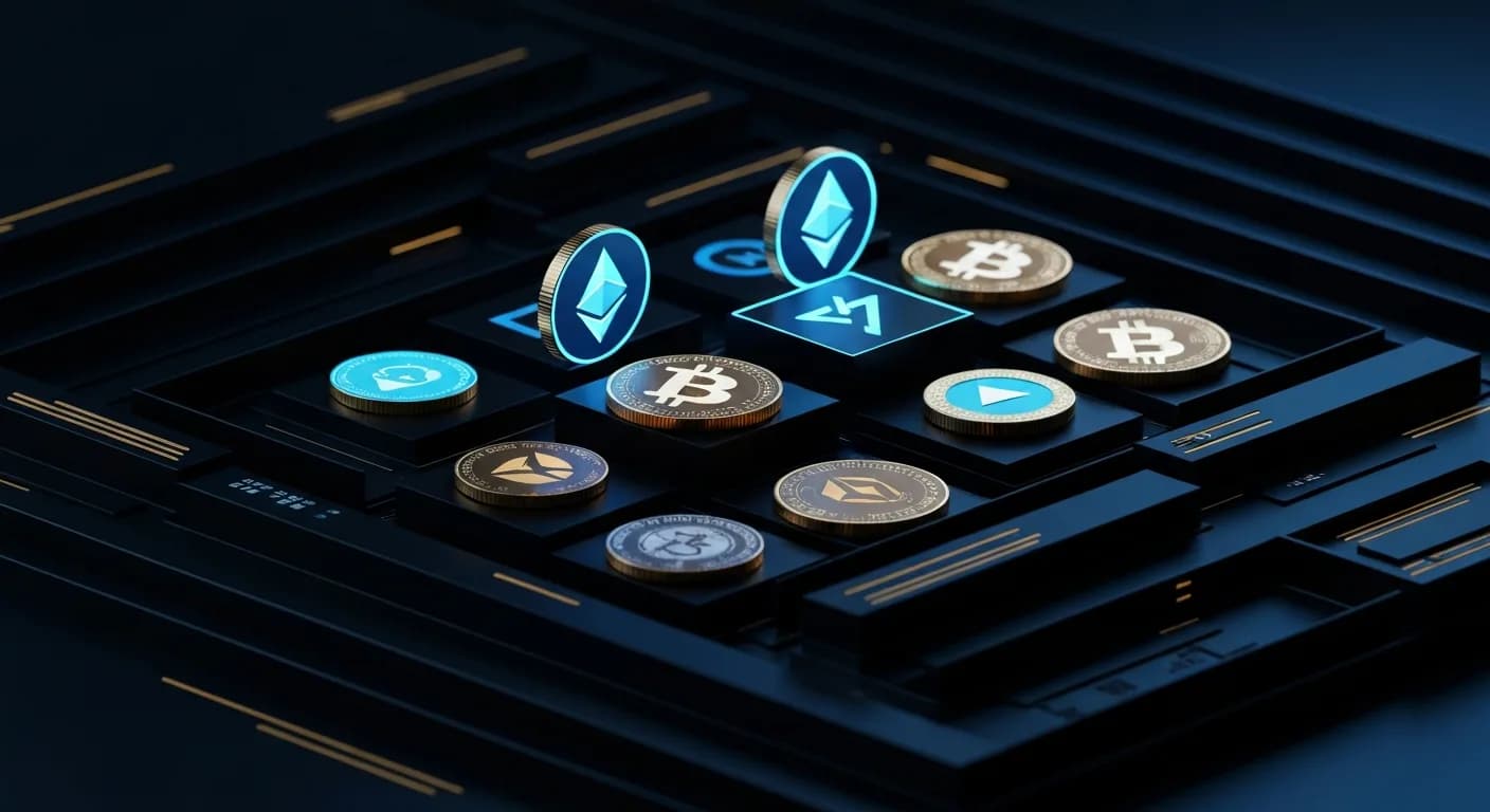 AI-generated editorial illustration for Live markets: Bitcoin returns to $63,000 as Nasdaq trims large early loss