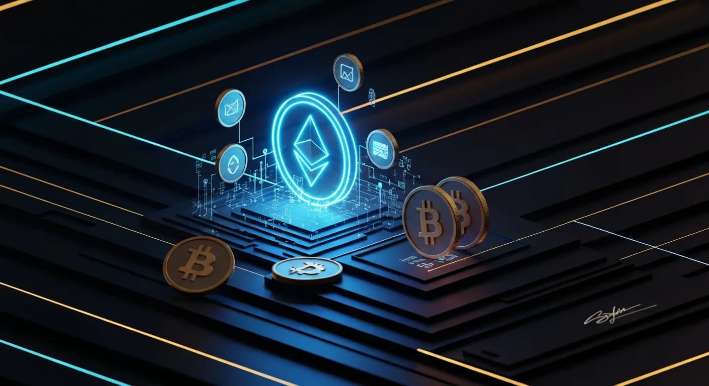 AI-generated editorial illustration for Movement Labs files for Chapter 11 bankruptcy after months of MOVE token turmoil