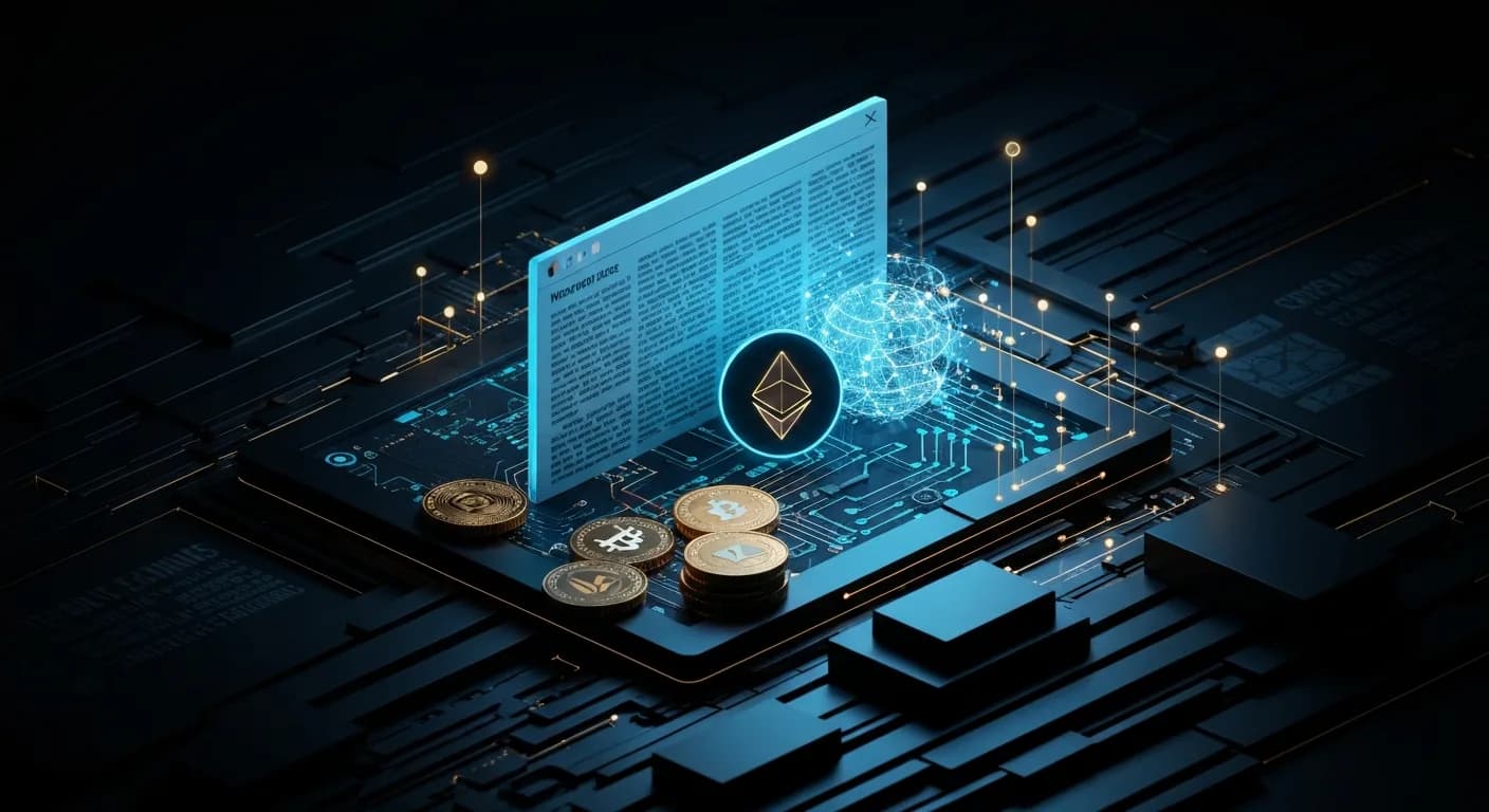AI-generated editorial illustration for Onchain, in court: What happened in crypto legal news this weekA case tied to defunct crypto exchange FTX moves forward, a soldier seeks to dismiss over a Polymarket bet and a former congressman was ordered to pay $35,000 for manipulative trading.