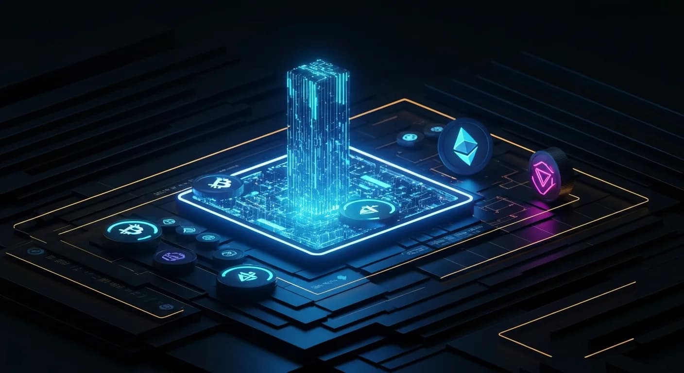 AI-generated editorial illustration for Ondo shifts from layer-1 blockchain plan to offchain execution network