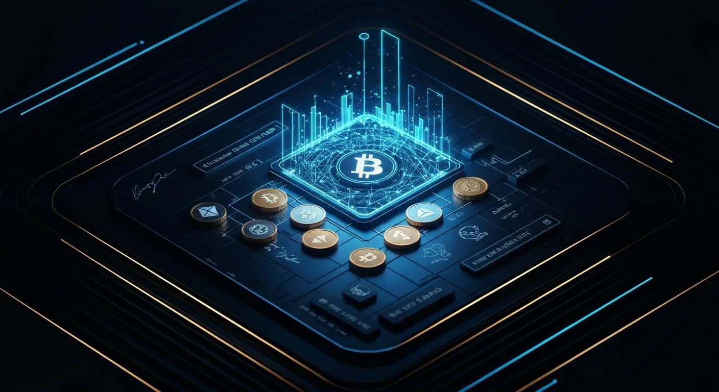 AI-generated editorial illustration for Open USD rattled Circle's stock, but its key backers still support USDC