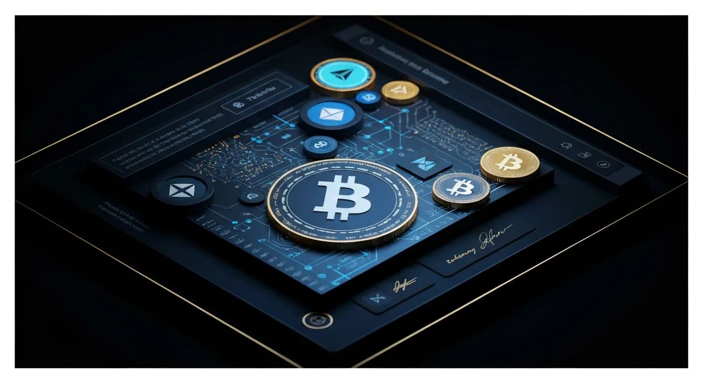 AI-generated editorial illustration for Risk-off wave drags bitcoin below $63,000 as AI selloff spreads from stocks to crypto