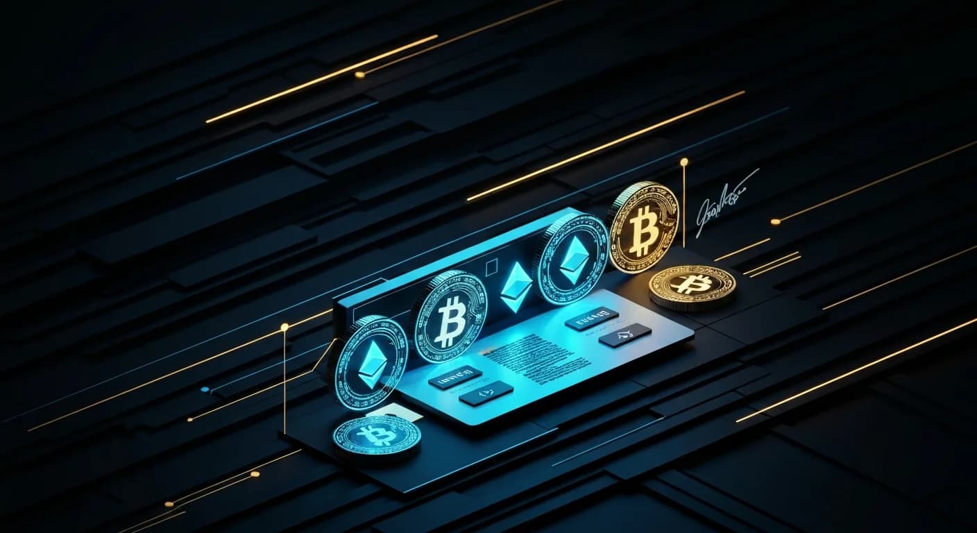 AI-generated editorial illustration for Russia’s parliament passes crypto market law with $3,800 annual cap for retail investors