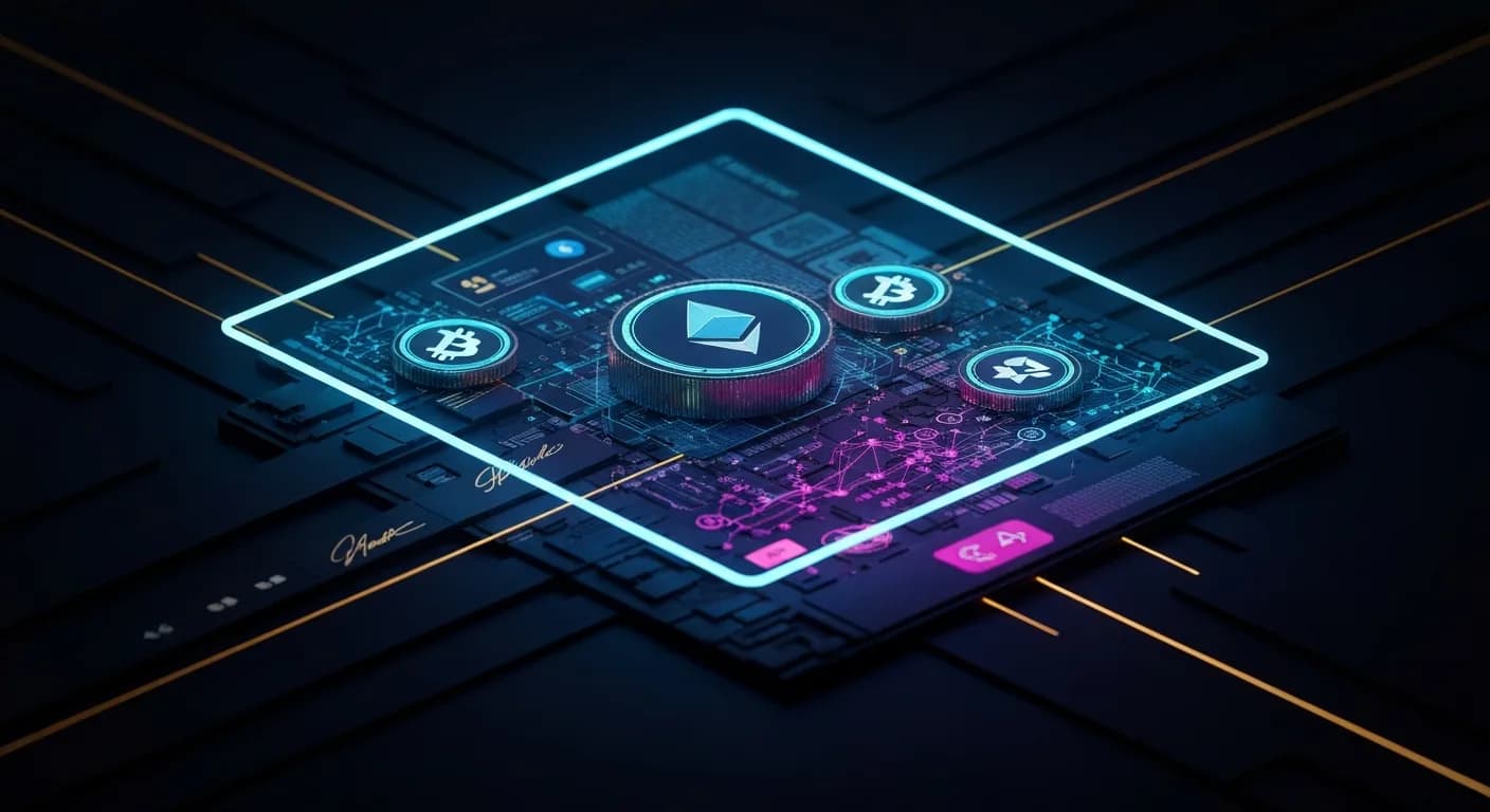 AI-generated editorial illustration for SBI acquires Singaporean crypto platform Coinhako after MAS approval