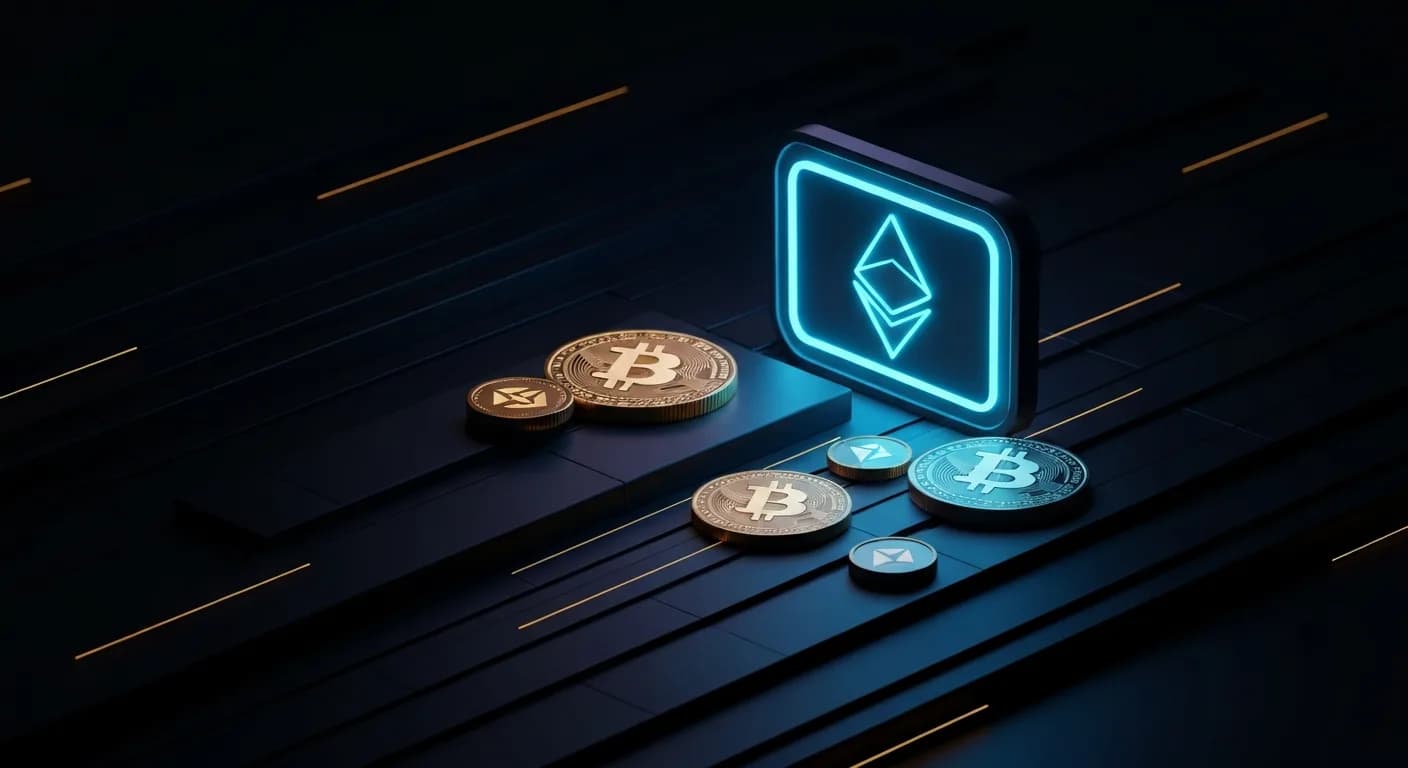 AI-generated editorial illustration for Software stocks break away from bitcoin: What the rare divergence means for crypto