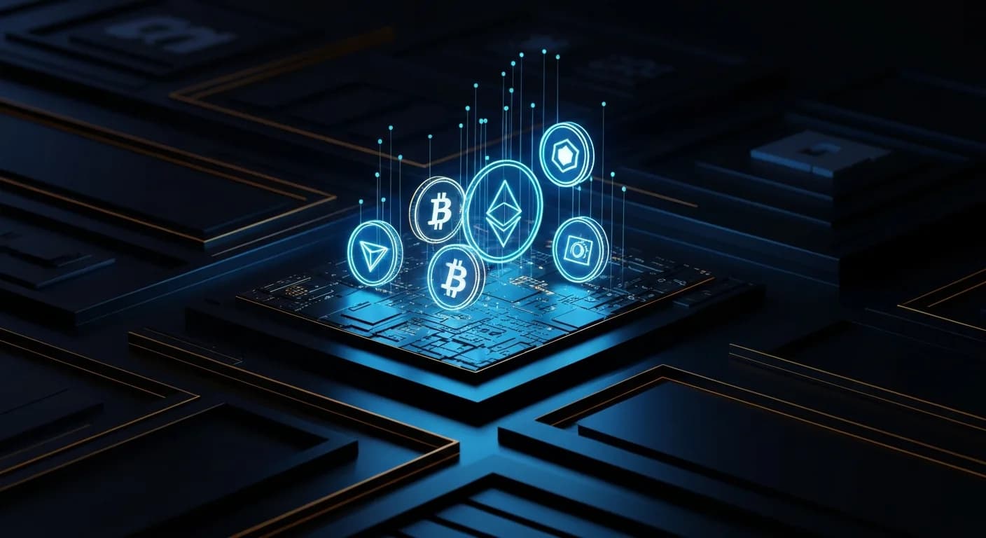 AI-generated editorial illustration for South Korea plans to tax crypto gains over $1,740 as political battle moves to parliament
