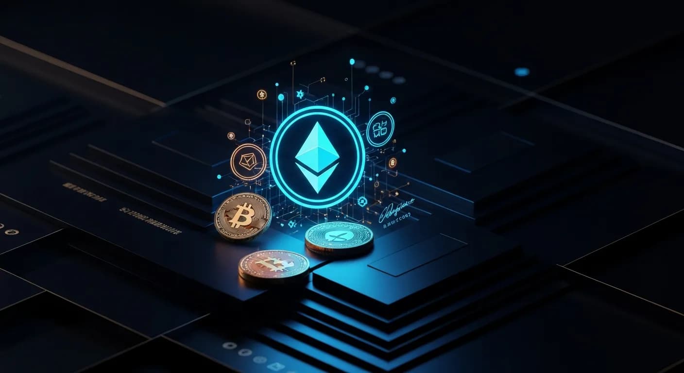 AI-generated editorial illustration for Stablecoin market cap has shrunk by $10 billion since May, but analyst sees no reason to panic