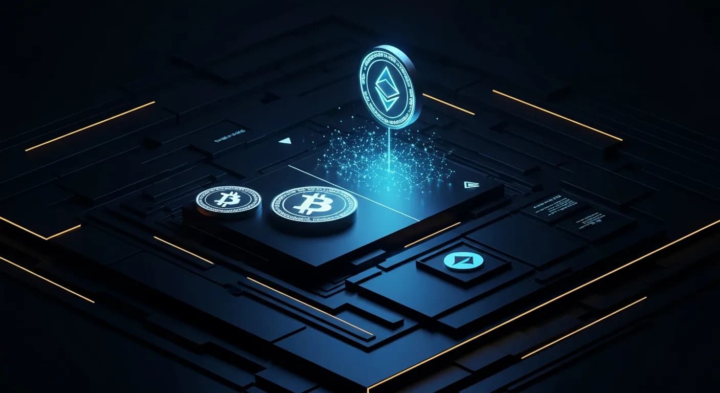 AI-generated editorial illustration for Strategy’s STRC rebounds 30% as company builds cash reserve, bitcoin price stabilizes