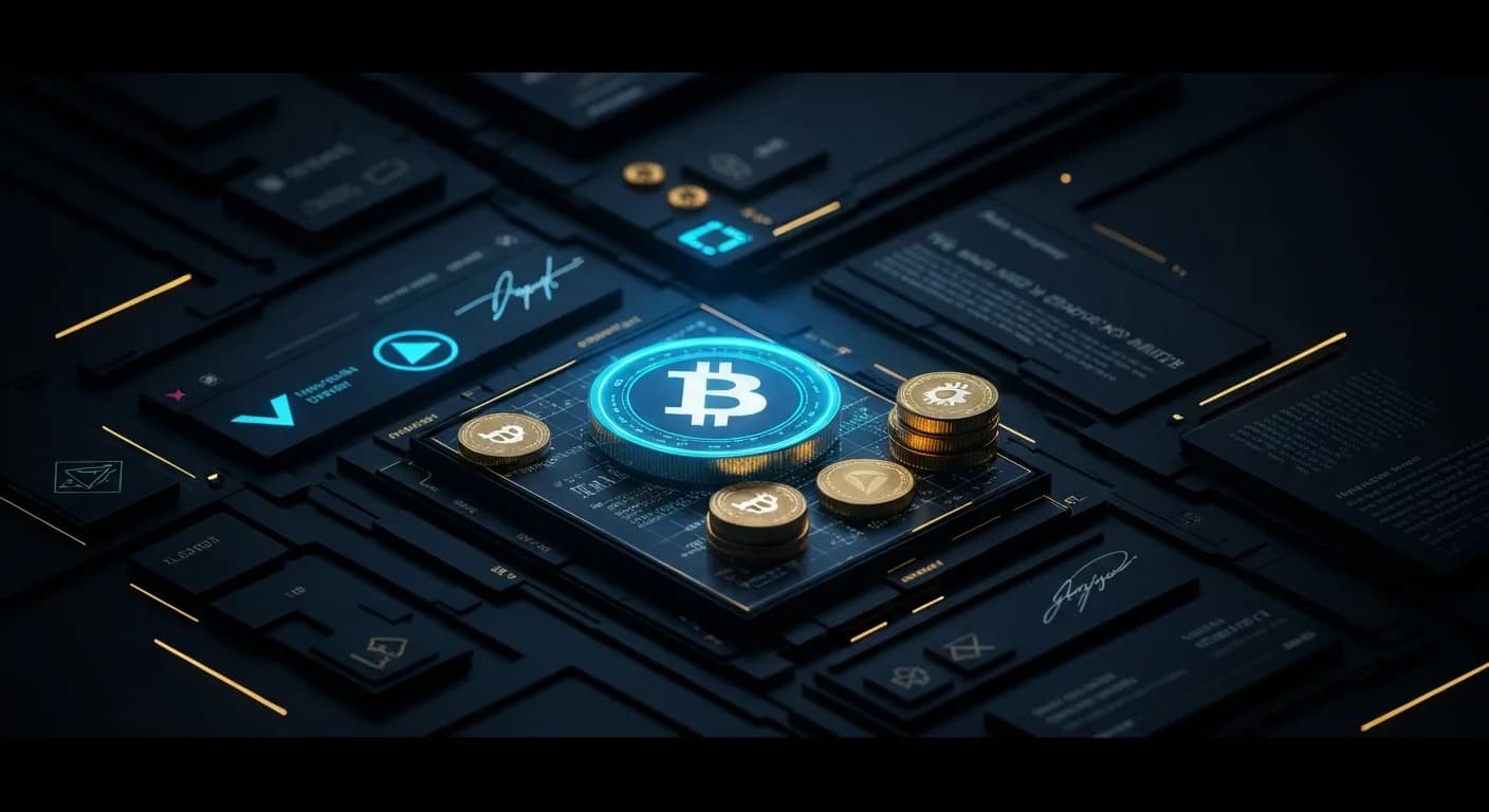 AI-generated editorial illustration for The inside story of how a hike in Hong Kong changed crypto trading forever
